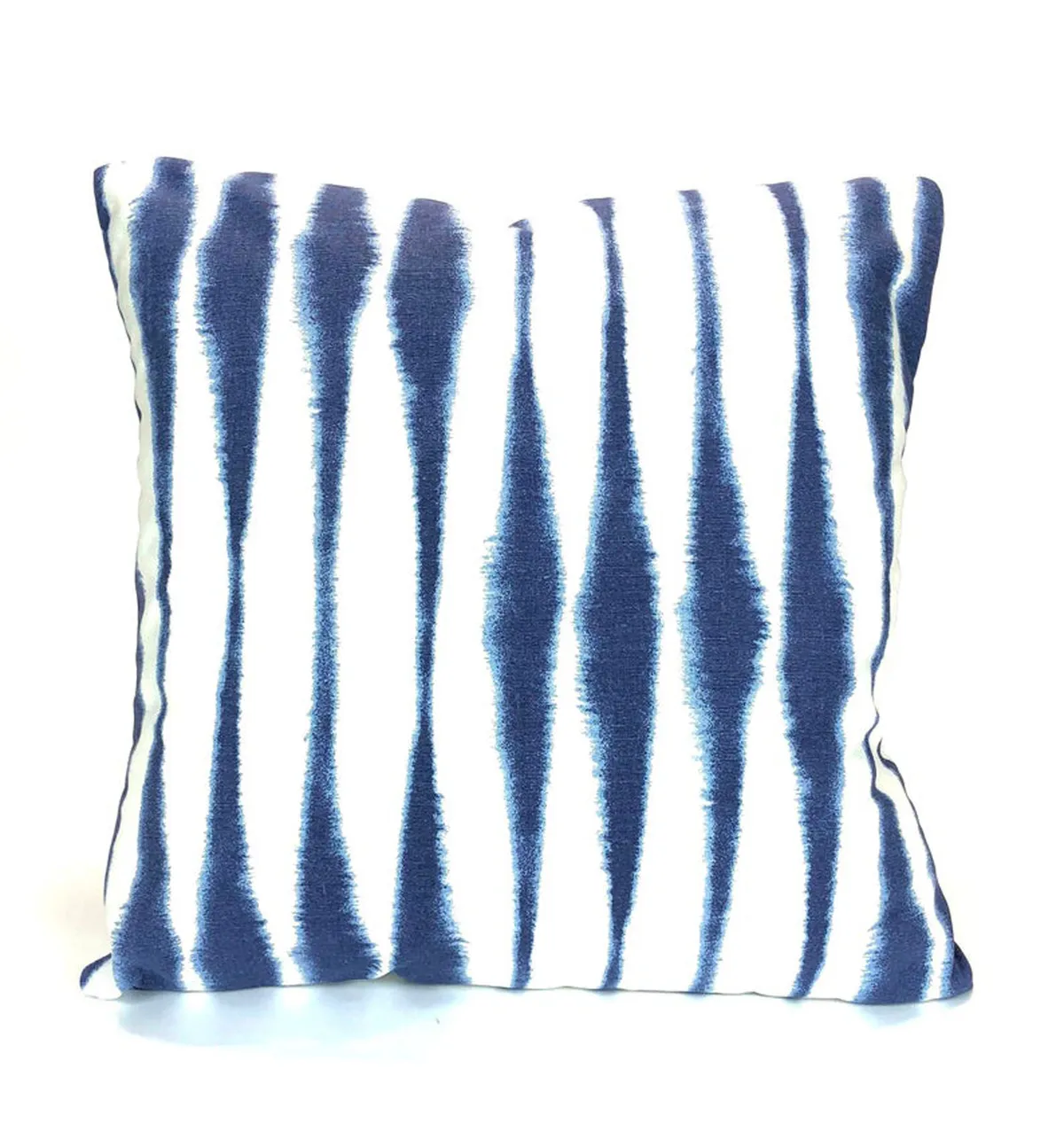 Etsy blue and white tie die cushion