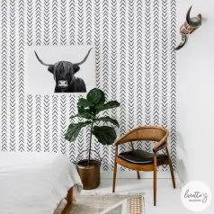 Scandi-style removable wallpaper
