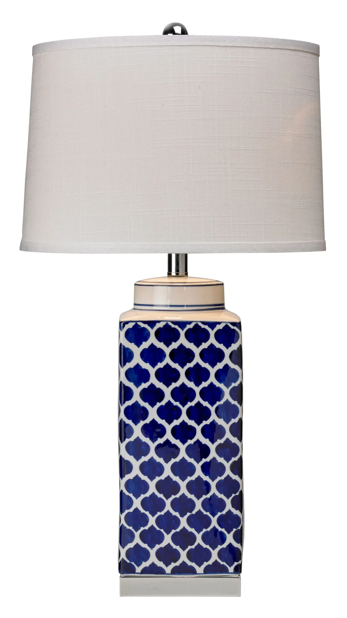 Wayfair blue and white lamp