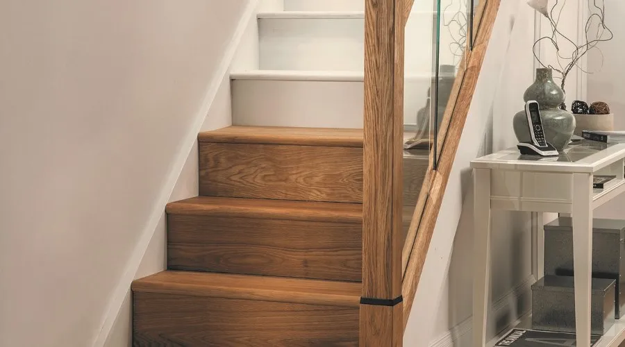 Wooden staircase painting
