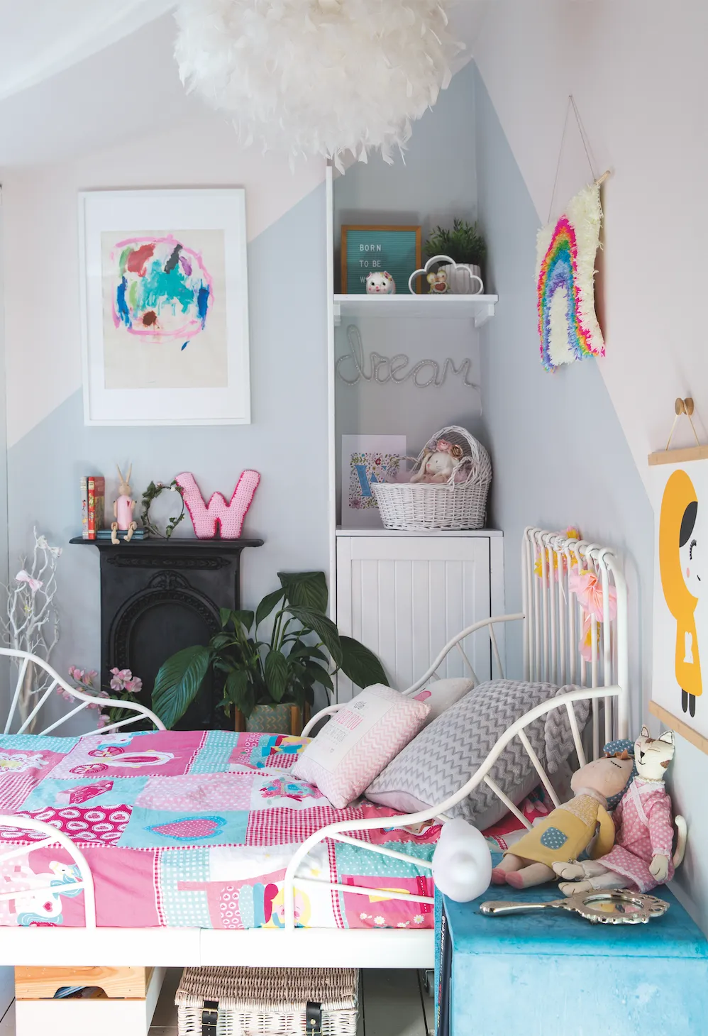 Real life home: 'getting creative with paint and artwork lets our home grow with our family'