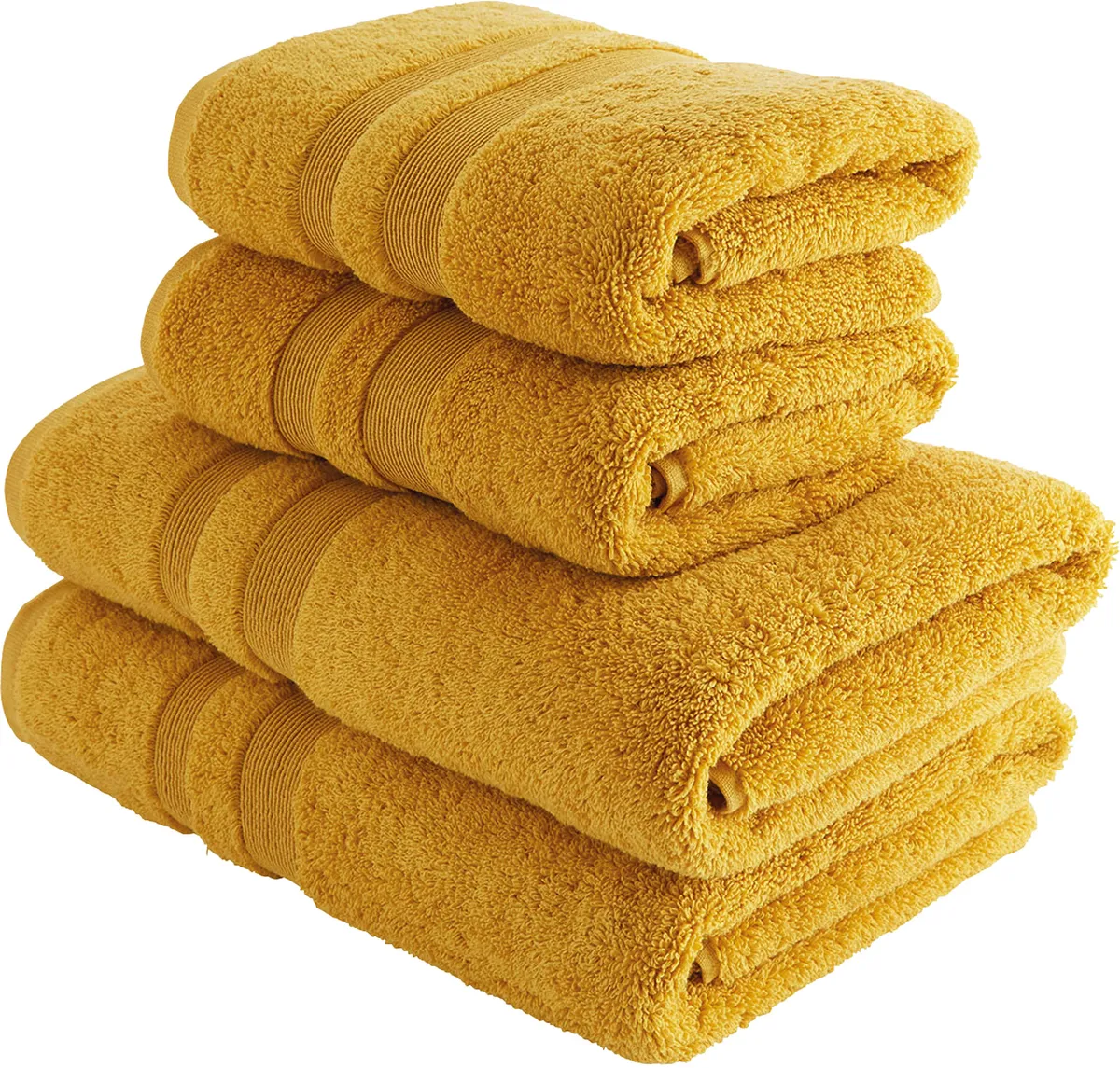 Spa cotton bath towel in Mustard, £17.60, Habitat