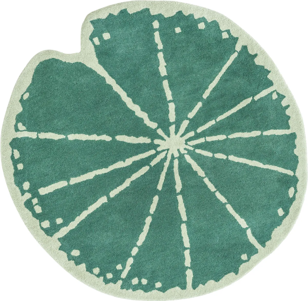 Lily pad rug, £175, Sweetpea & Willow
