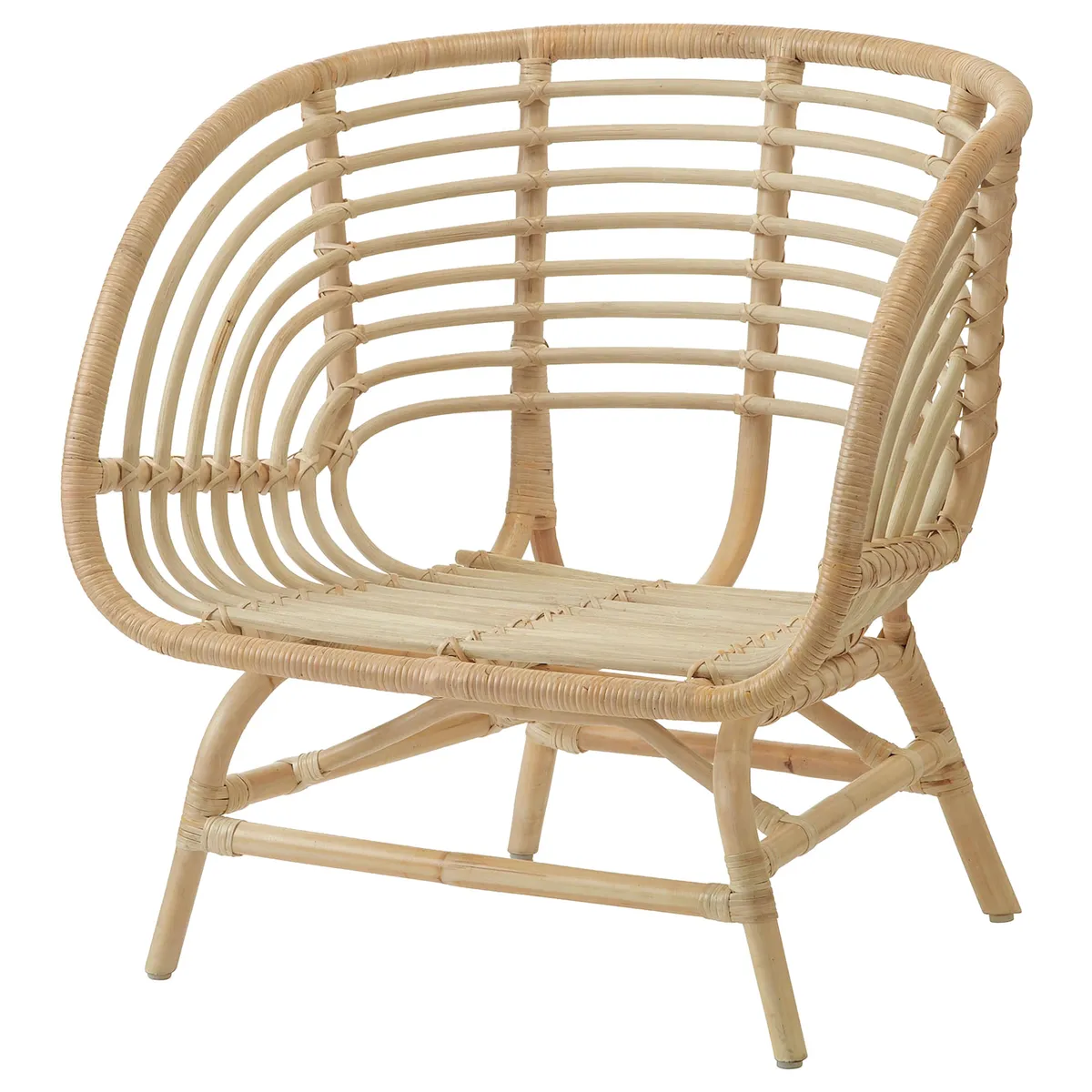 Buskbo rattan armchair, £99, IKEA