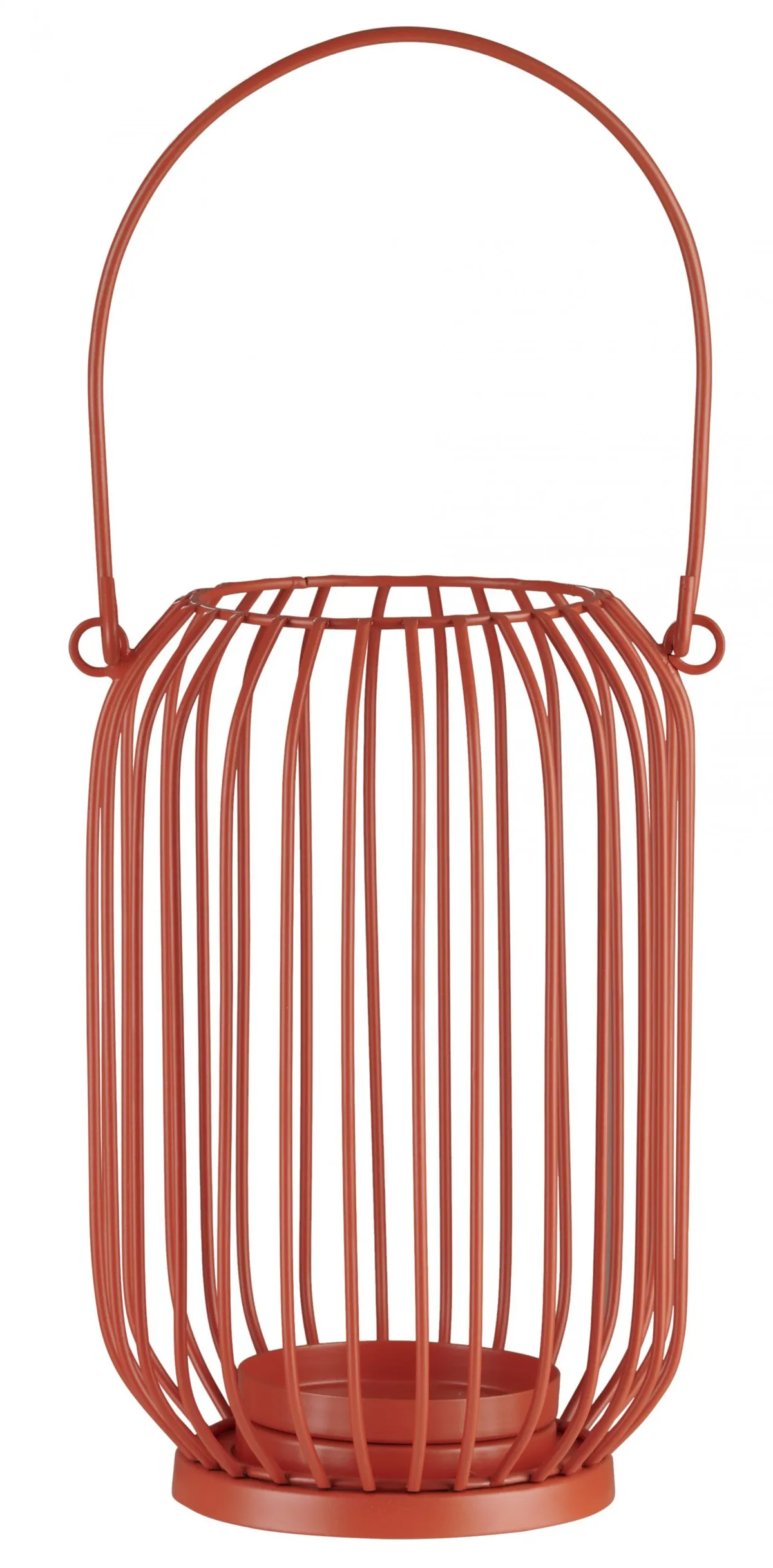 Orange wire lantern, £6, Wilko