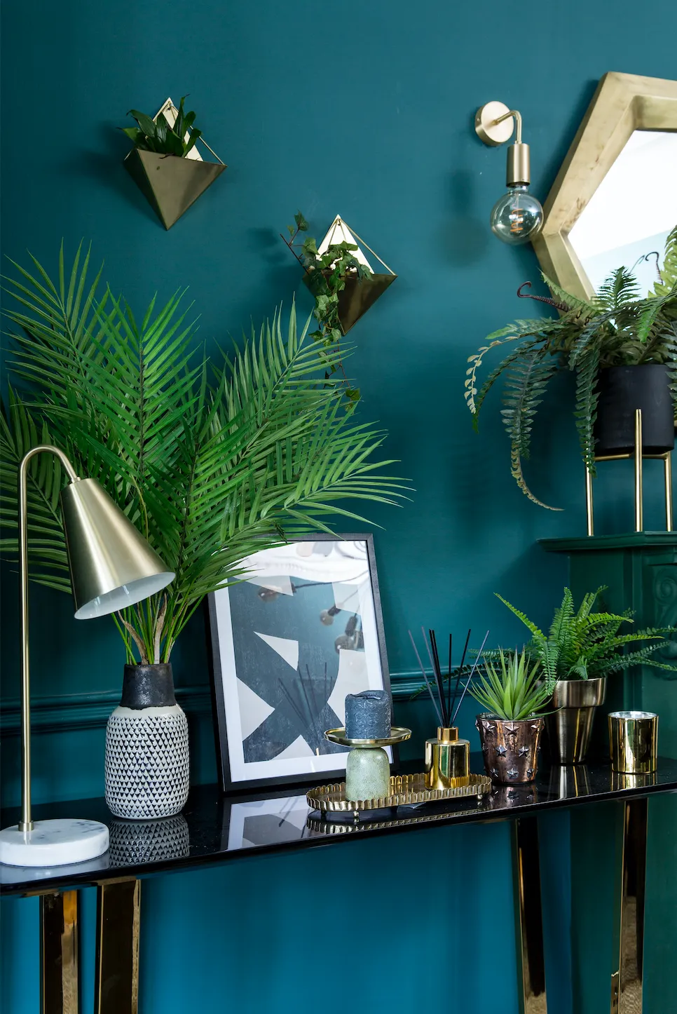 Dining room makeover: ‘A green and black scheme has revamped the space’