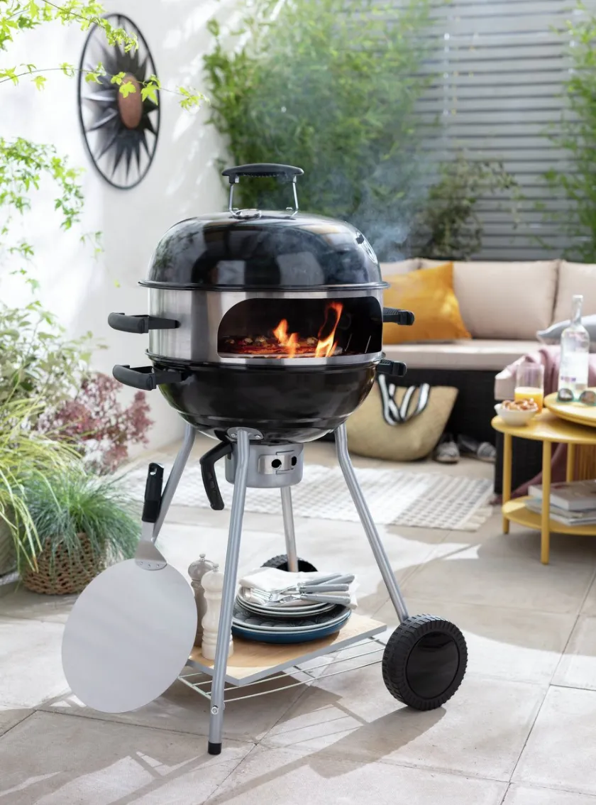 Argos Home Kettle Charcoal BBQ with Pizza Oven