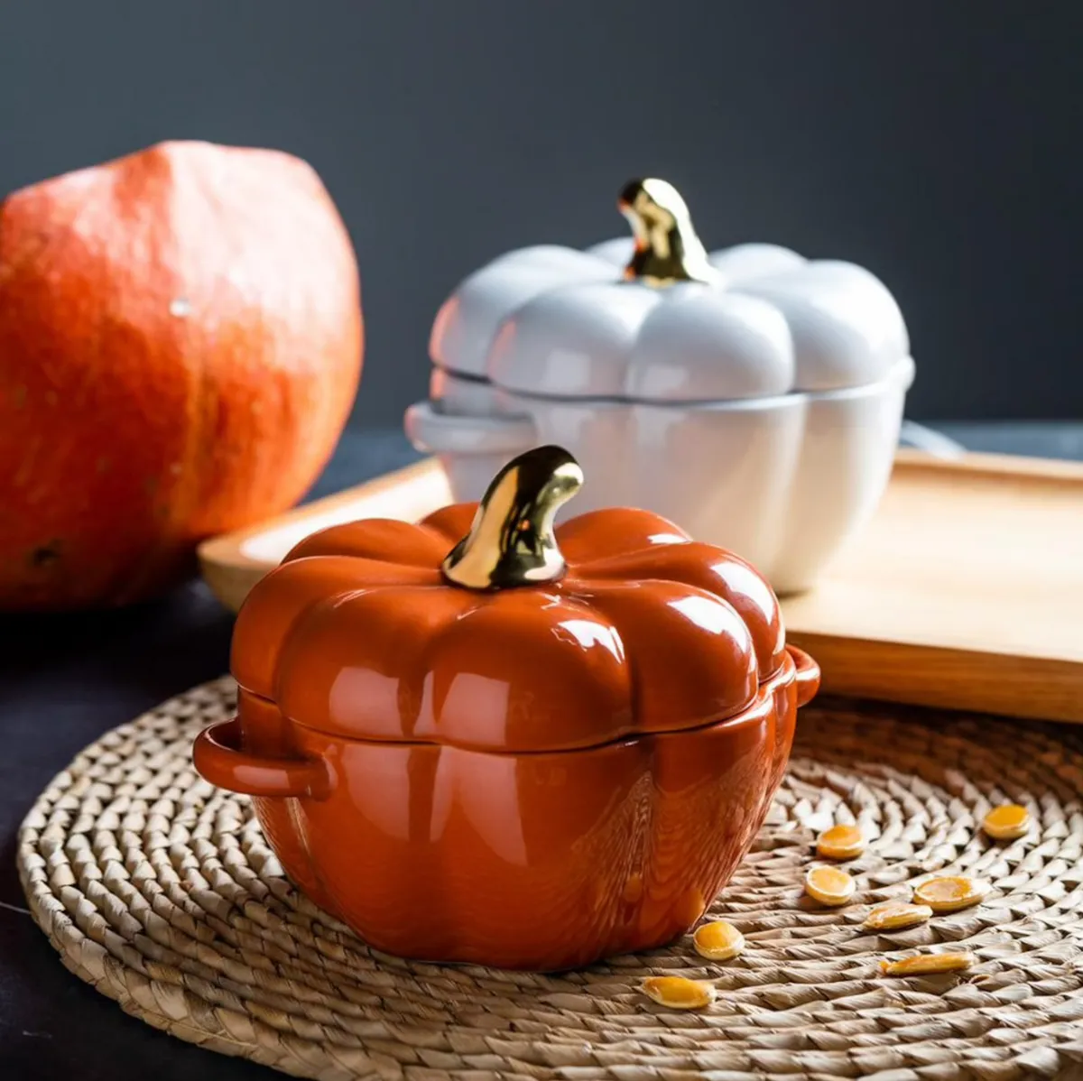 Pumpkin Shape Baking Bowl