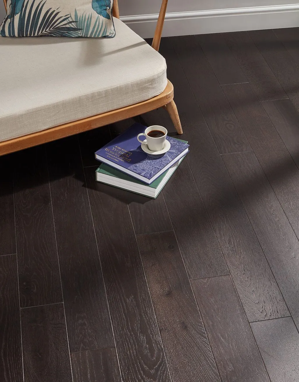 Kensington Espresso Oak Lacquered Engineered Wood Flooring, £52.49/m², Direct Wood Flooring