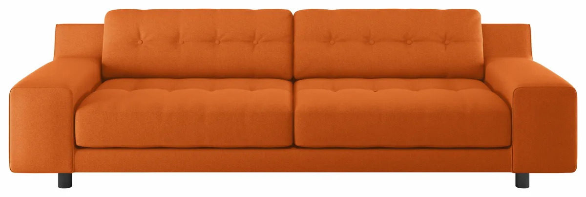 Hendricks three-seater sofa in Alba Orange, £1,300, Habitat