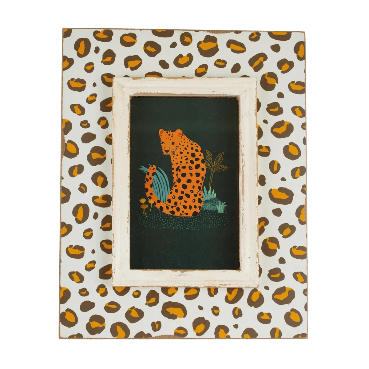 Leopard print photo frame, £12.95, Mint & May