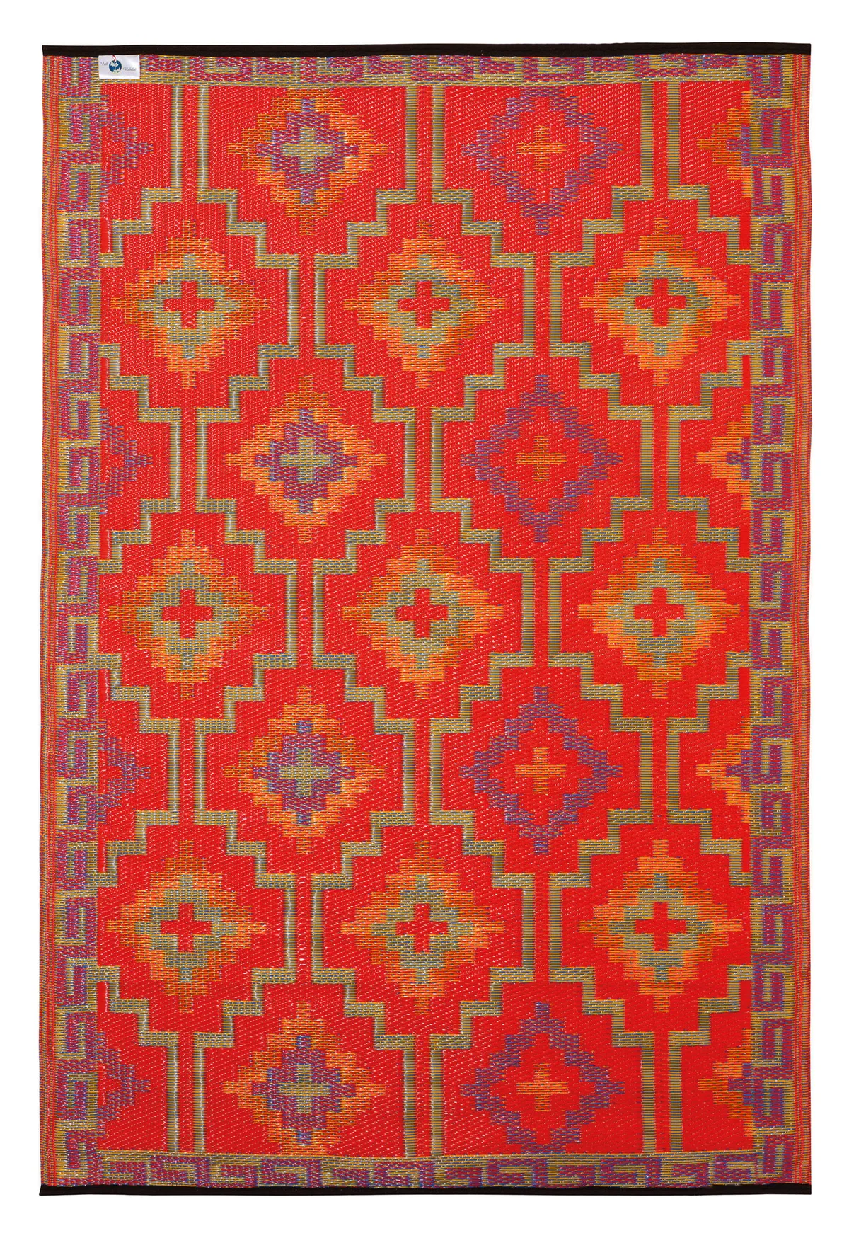 Fab Hab Lhasa rug in Orange, Violet and Red, £54.95, Cuckooland