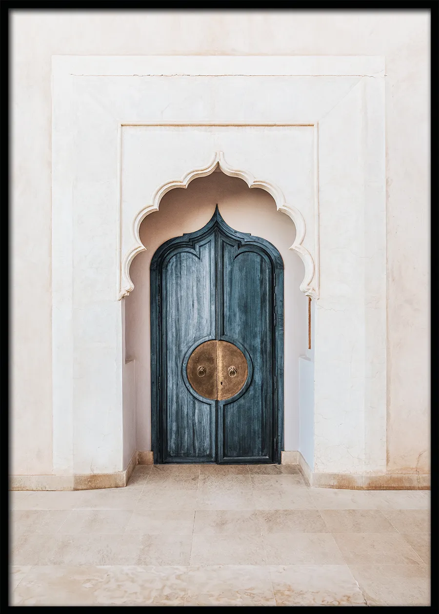 Marrakech blue door poster, £14.95, Desenio