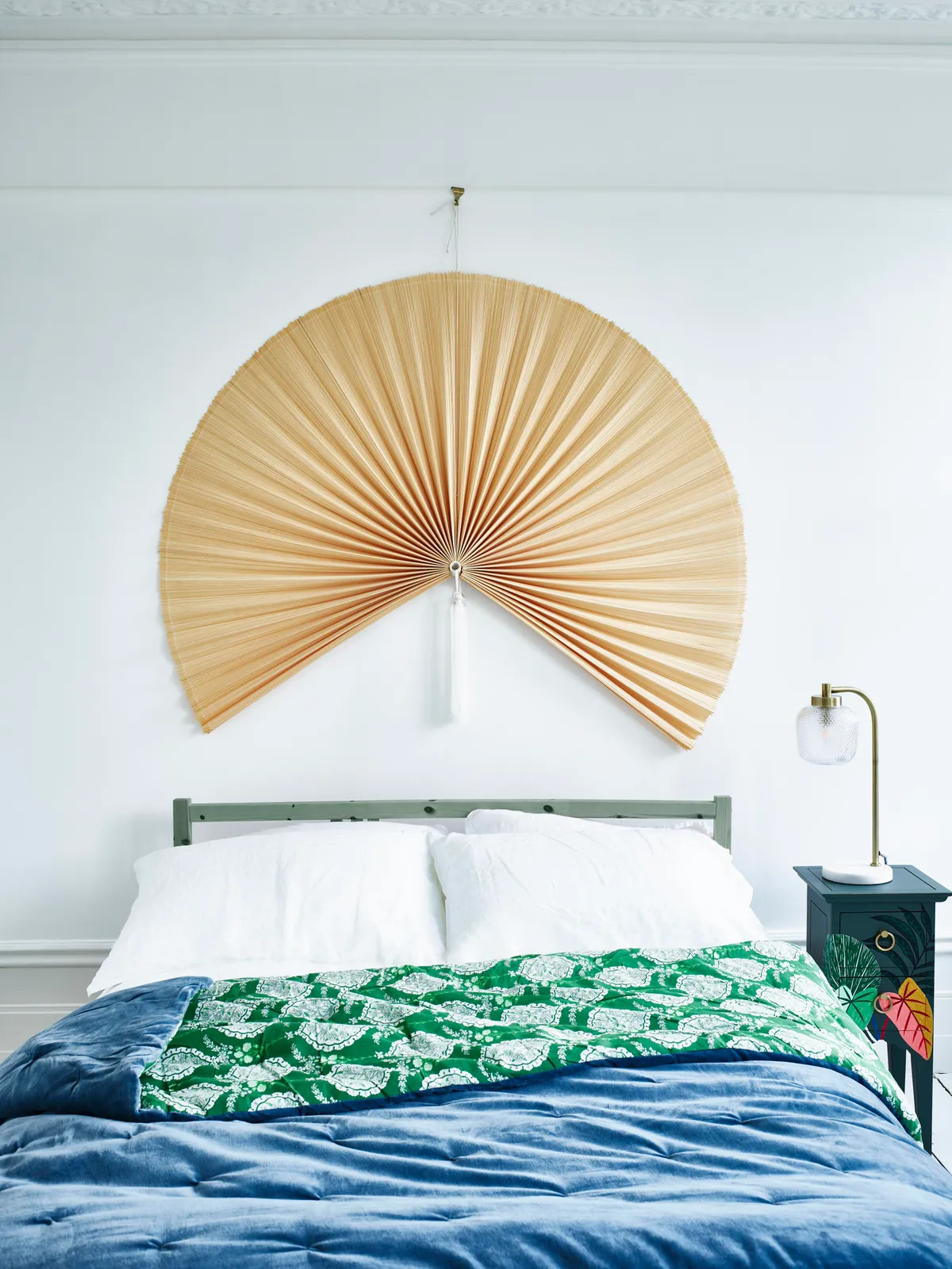Natural Bamboo Fan Wall Hanging, £65, Oliver Bonas
