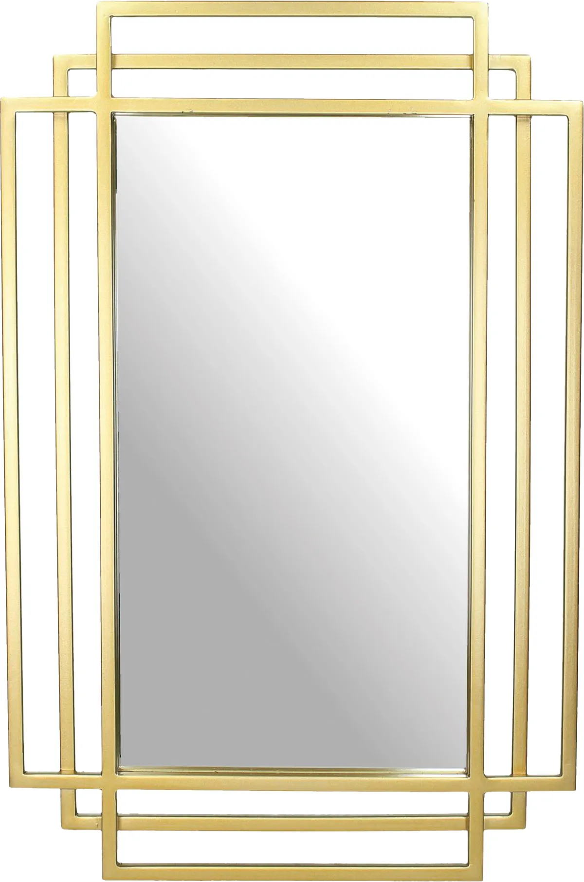 Portrait art deco-style mirror, £68, Audenza