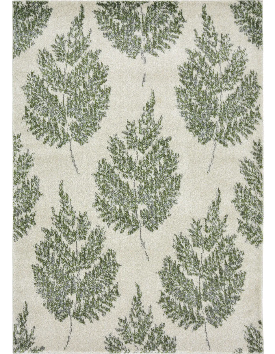 Villa Botanical leaf green rug, from £49.99, Carpetright