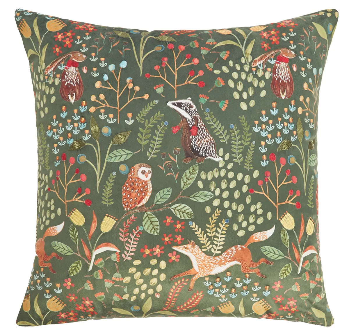Woodland animal print cushion, £22.50, Marks & Spencer