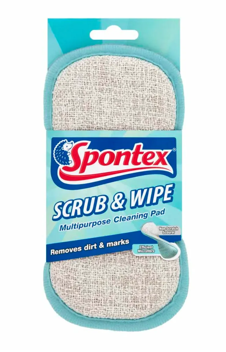 Spontex Scrub & Wipe Cleaning Pad, £2, Wilko