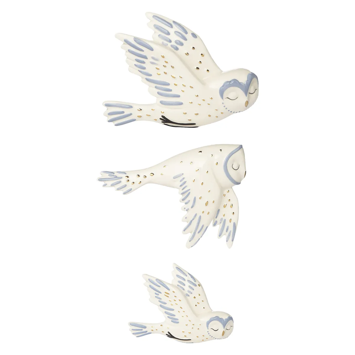 Flying owl ornaments, £12 for set of three, George at Asda