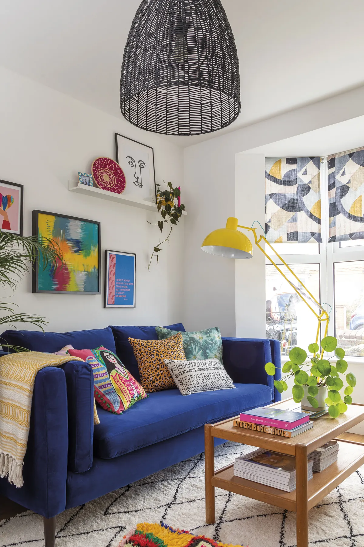 Gemma loves colour and wanted to bring a touch of the exotic to her home. A relatively compact space, she planned her layout meticulously, measuring every piece of furniture to ensure it fitted the proportions