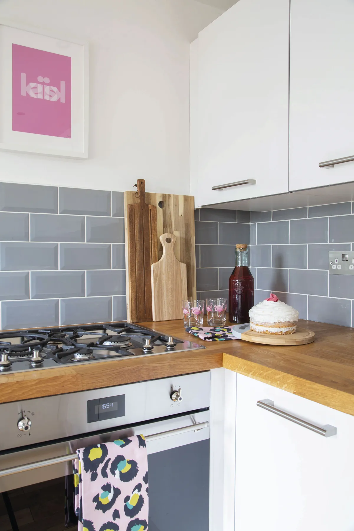 ‘I love to cook, so the Smeg oven, which I bought prior to moving in, is my favourite feature in the kitchen,’ says Lesley