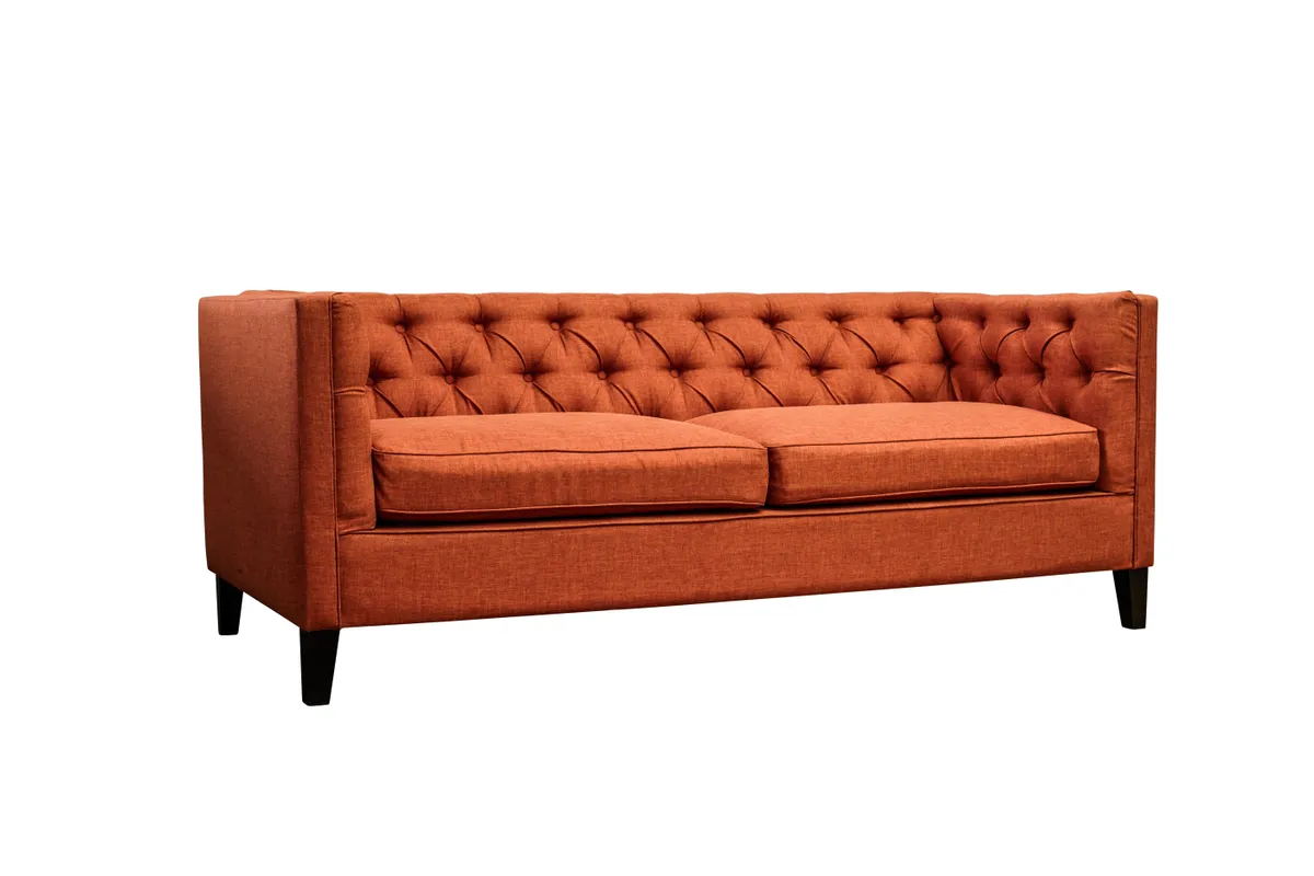 Finn sofa in Orange, £943.50, Living It Up
