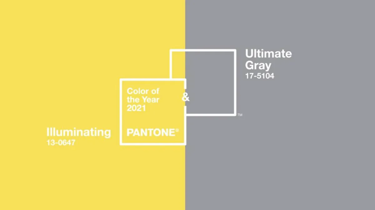 Pantone Colour of the Year 2021 Illuminating and Ultimate Gray