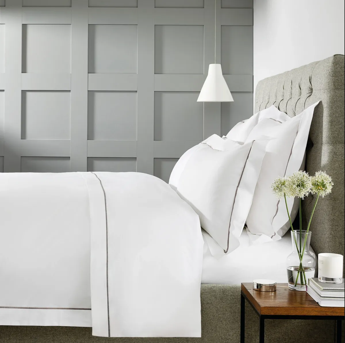 Savoy Bed Linen Collection, from £25, The White Company