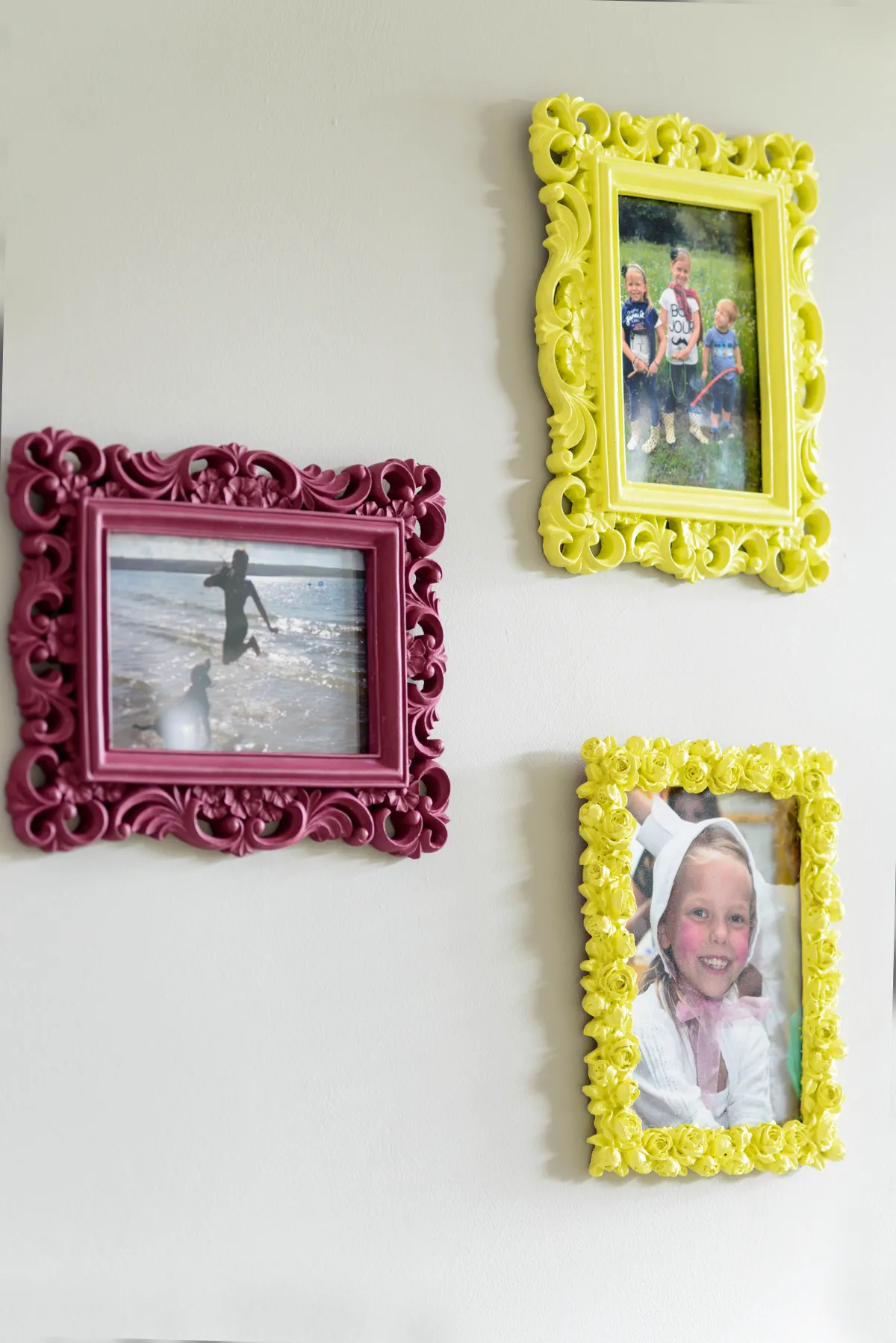 Painted photo frames
