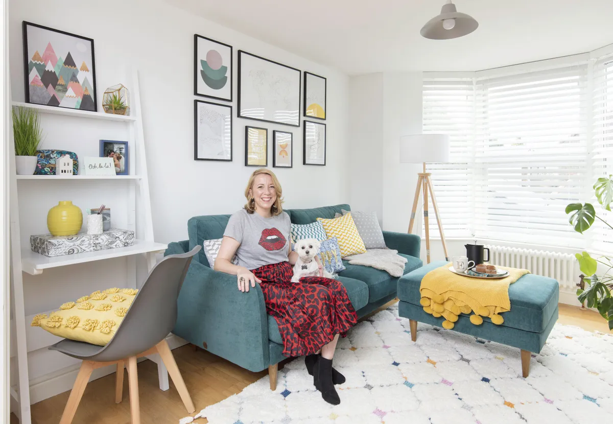 Living room makeover: 'We were inspired by bright Scandi designs'