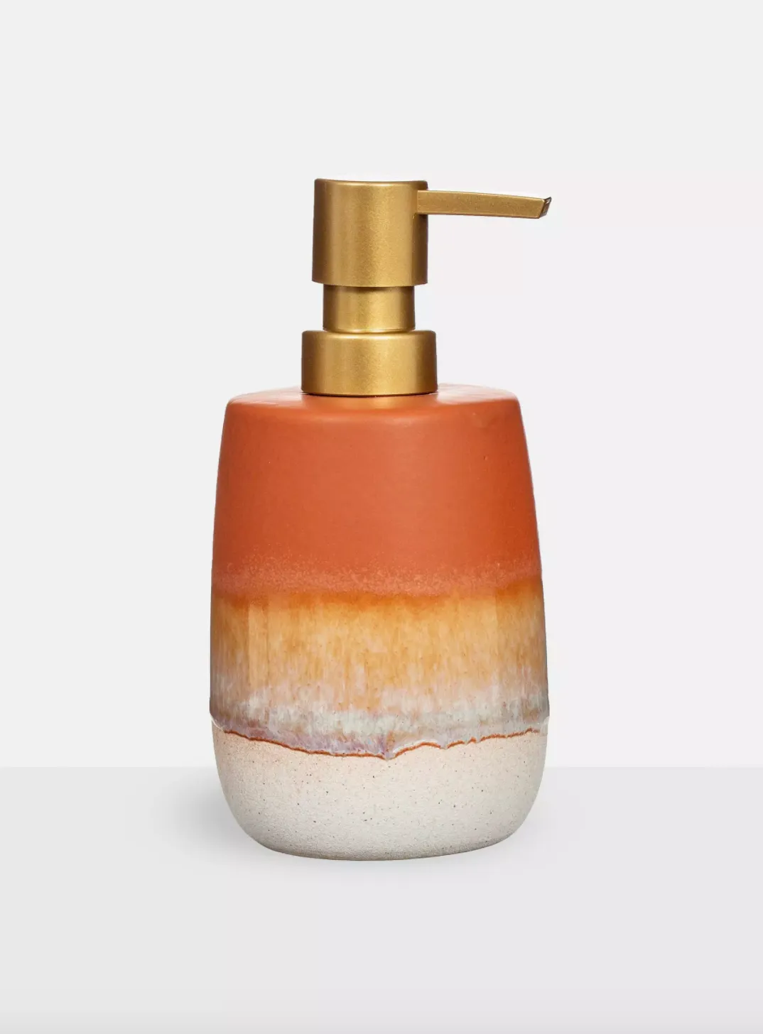 Sass & Belle Terracotta Glazed Effect Soap Dispenser, £12