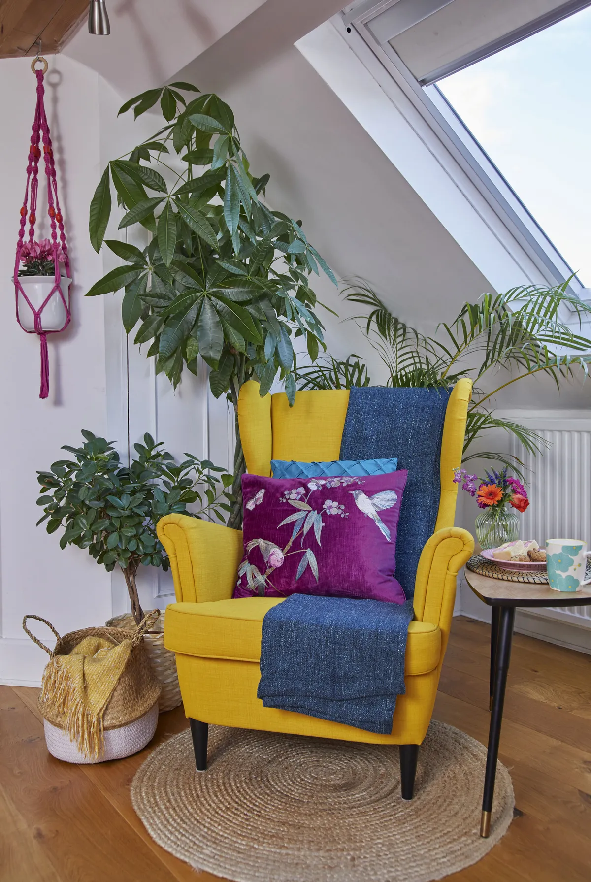 Living room makeover: 'My multi-use room sings with colour'