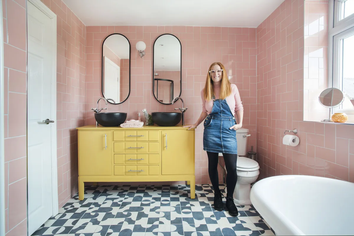'We turned a bedroom into our colourful en-suite'