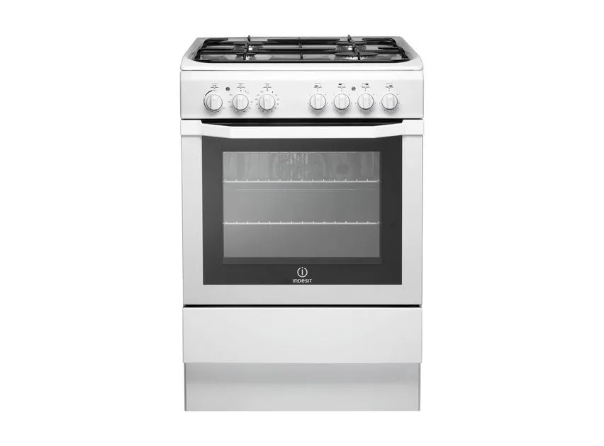 INDESIT ID60G2K 60 cm Gas Cooker on white background