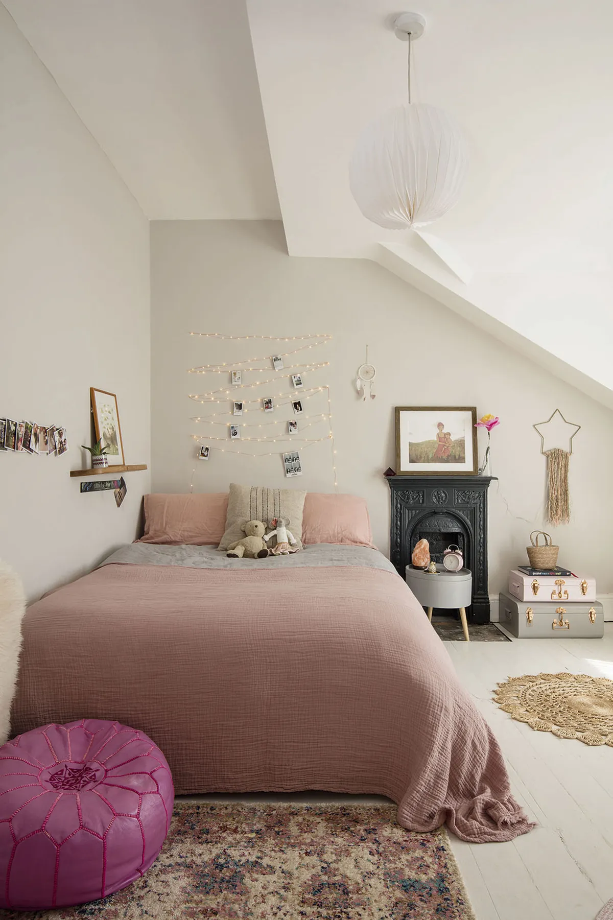victorian terrace home makeover - pink bedroom