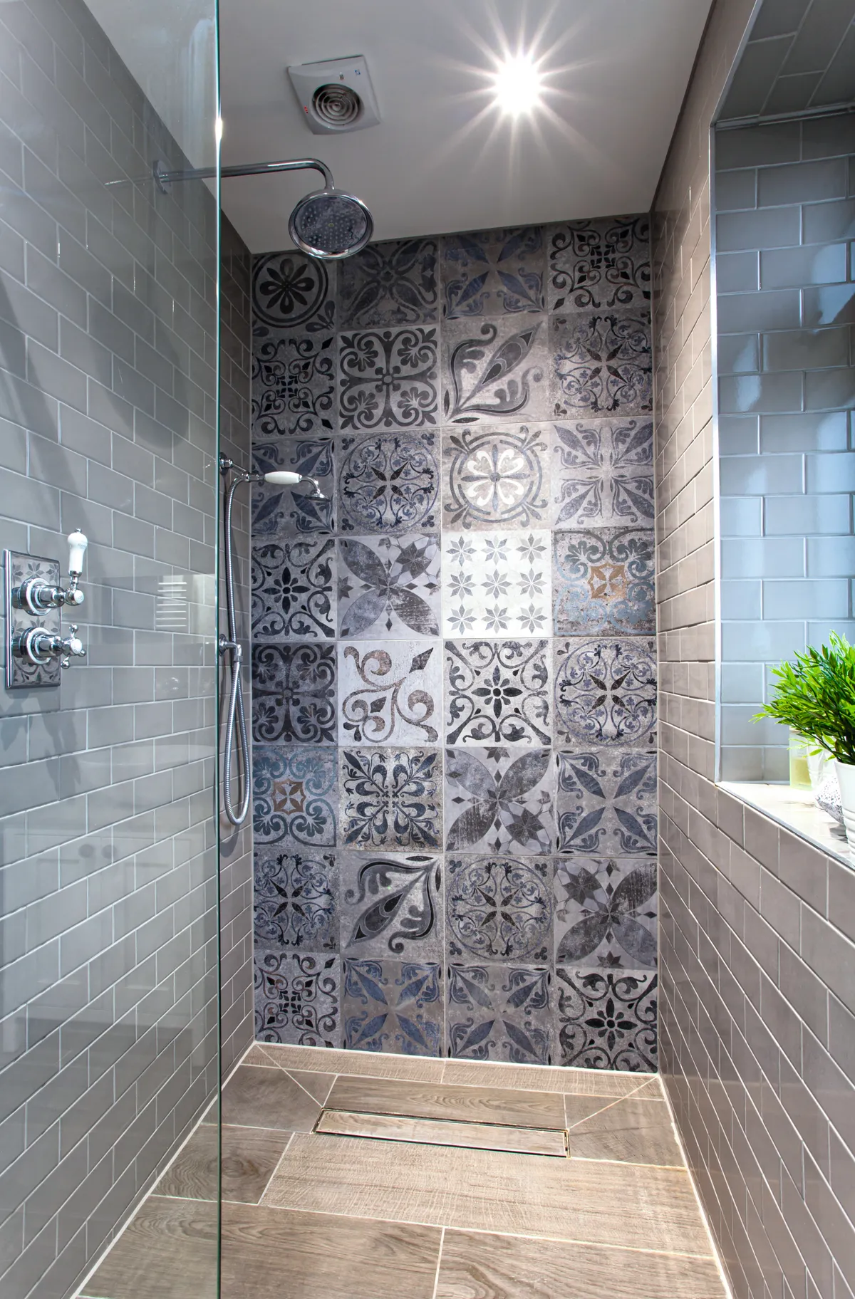Choose vintage-style tiles to add a touch of personality and character