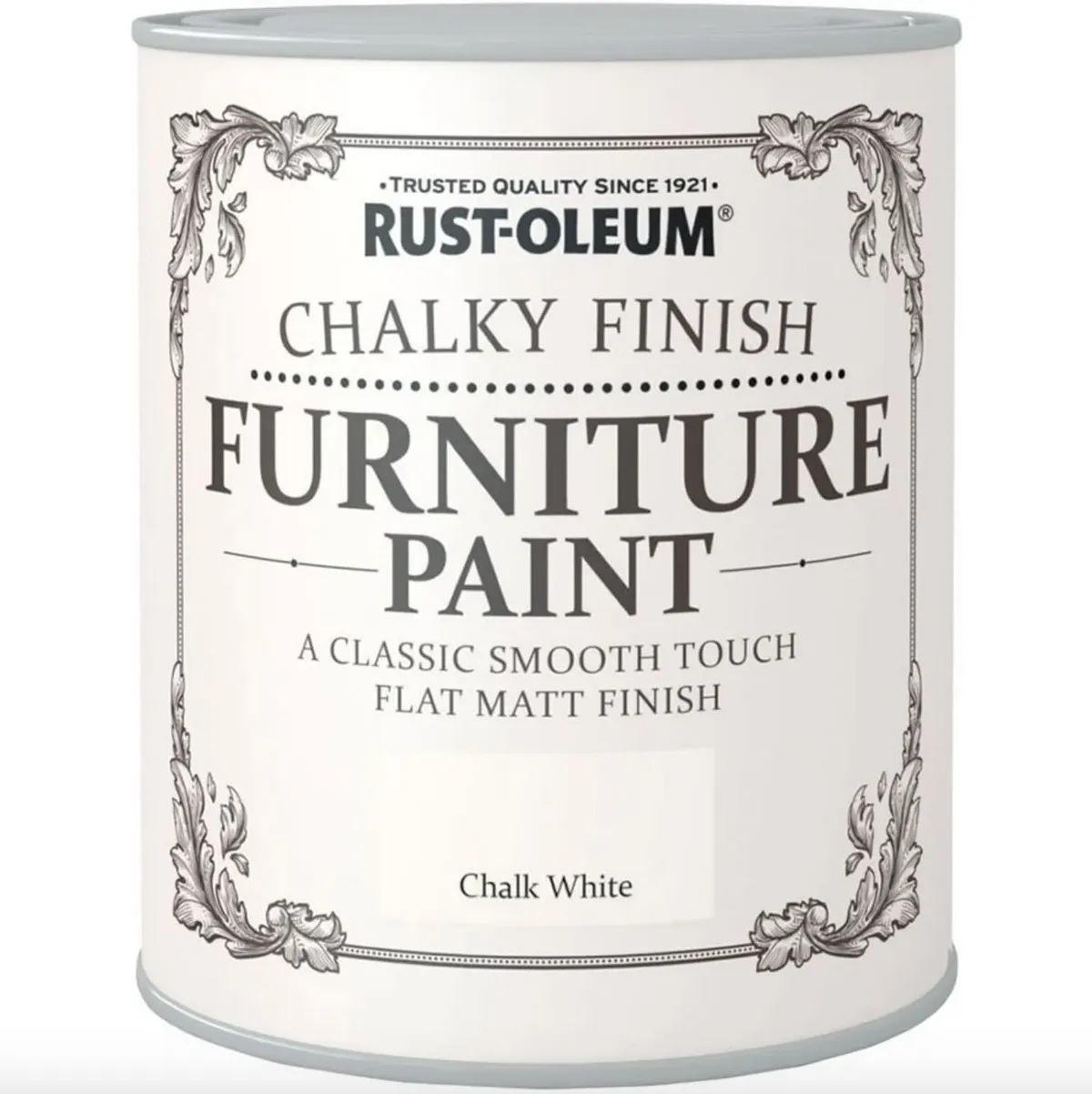 Rust-Oleum Chalk white Chalky effect Matt Furniture paint