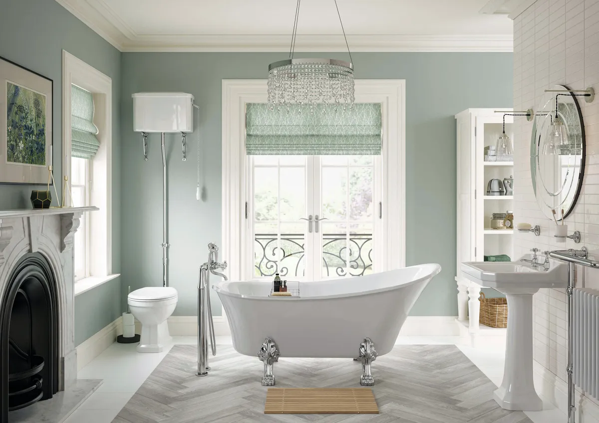 Tiverton freestanding slipper bath in heat-retaining high-grade acrylic, £650, Bathrooms To Love