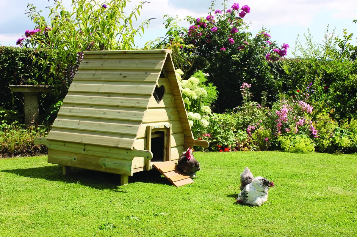 A couple of hens or more will provide fresh eggs daily. Hobby hen house (for up to six medium-sized laying hens), £365, Flyte So Fancy