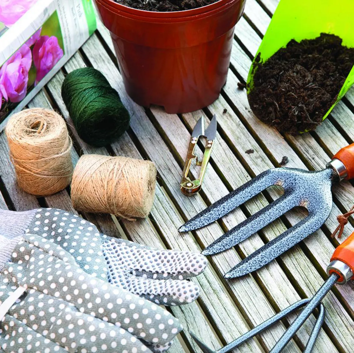 You don’t need to spend a fortune on tools for the garden, as you can pick up things like trowels, spades, gloves and twine at Poundland