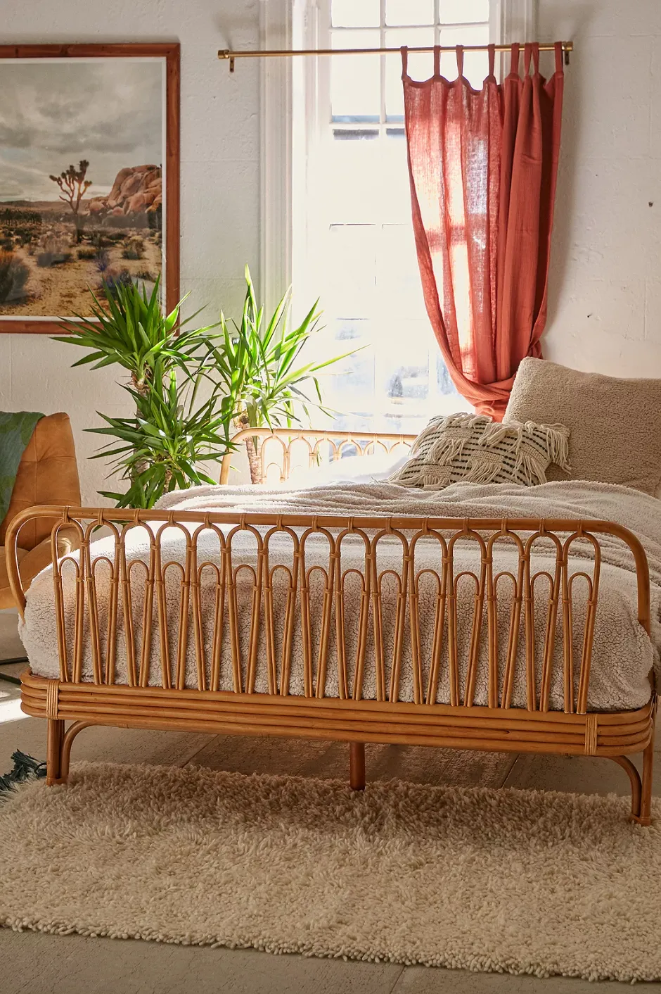 Canoga Rattan Bed, Urban Outfitters
