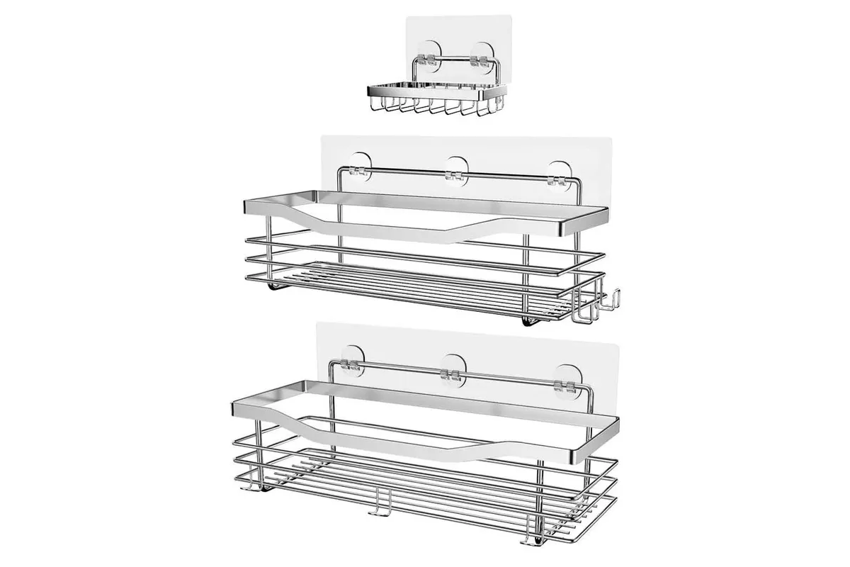 Stainless steel shower caddy