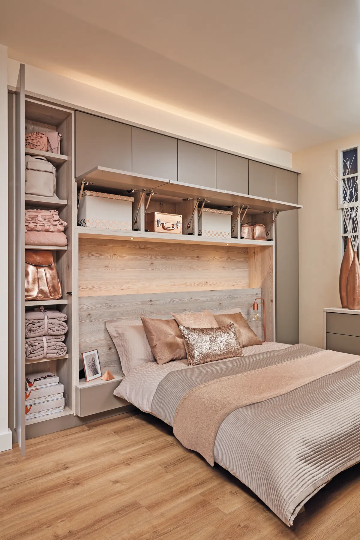 Contemporary Willow bedroom fitted furniture, from £3,000   VAT, Neville Johnson