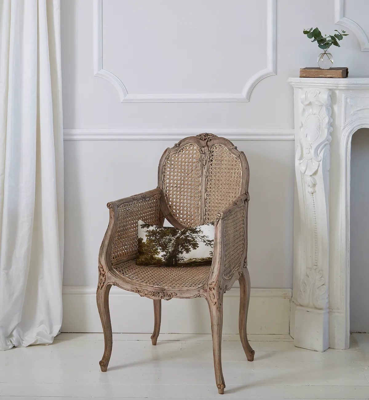 Chateauneuf Rustic Rattan Chair, The French Bedroom Company