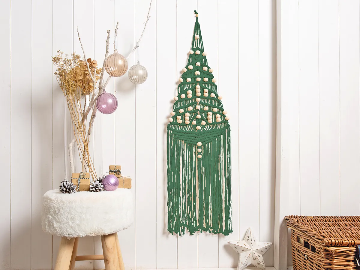 Macarame Christmas Tree Craft Kit, £39.99, Wool Couture Company (4)