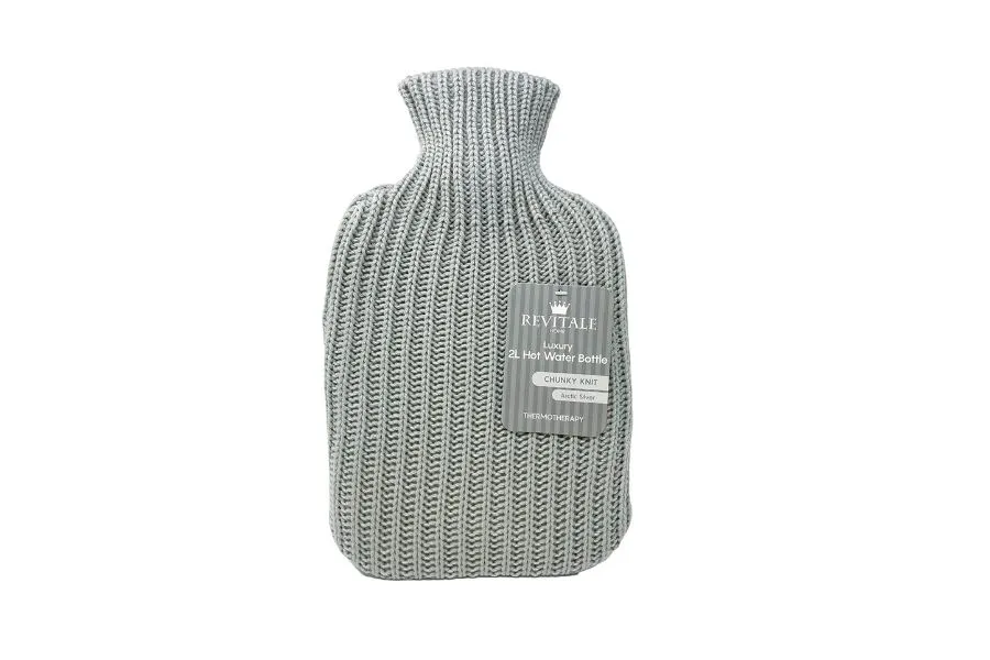 Grey hot water bottle