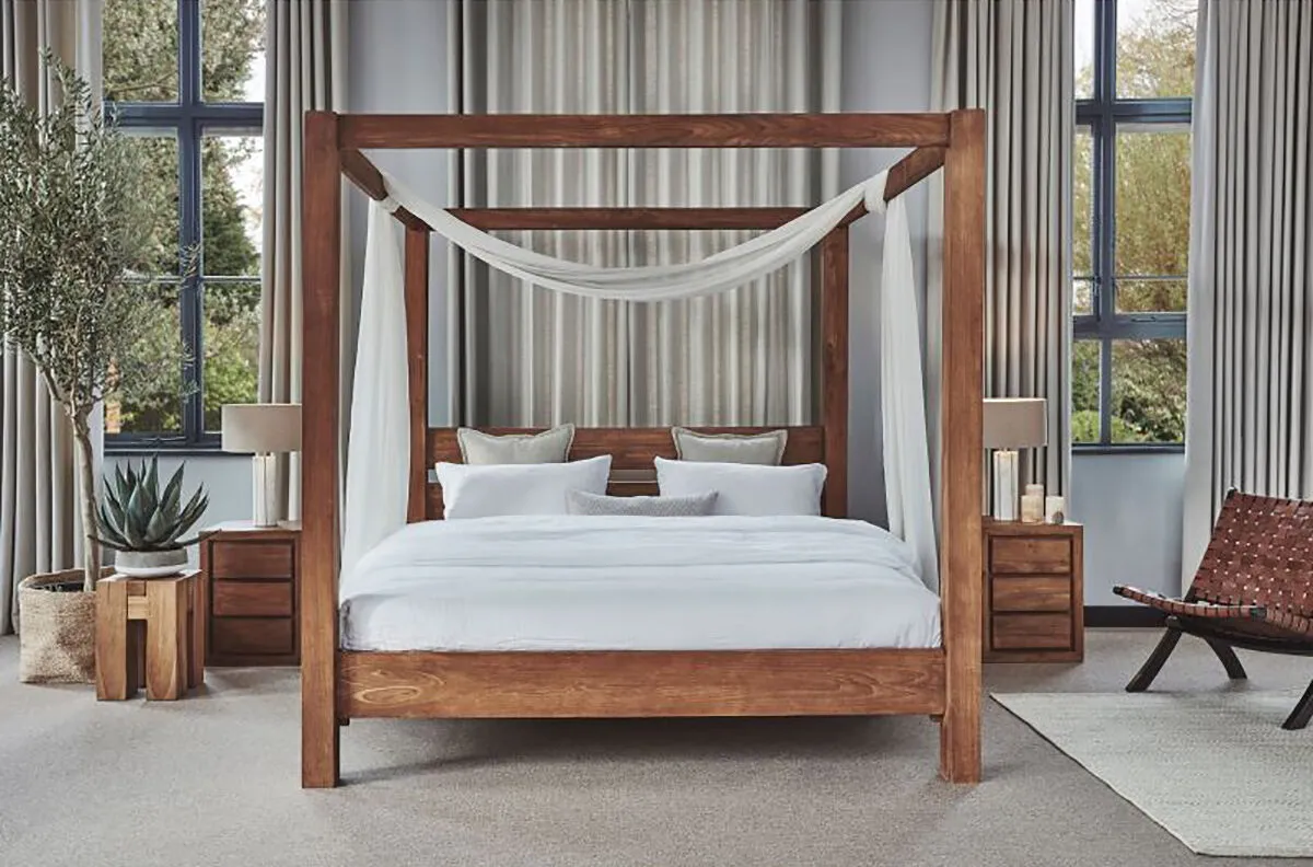 Milbrook four poster bed from Raft furniture