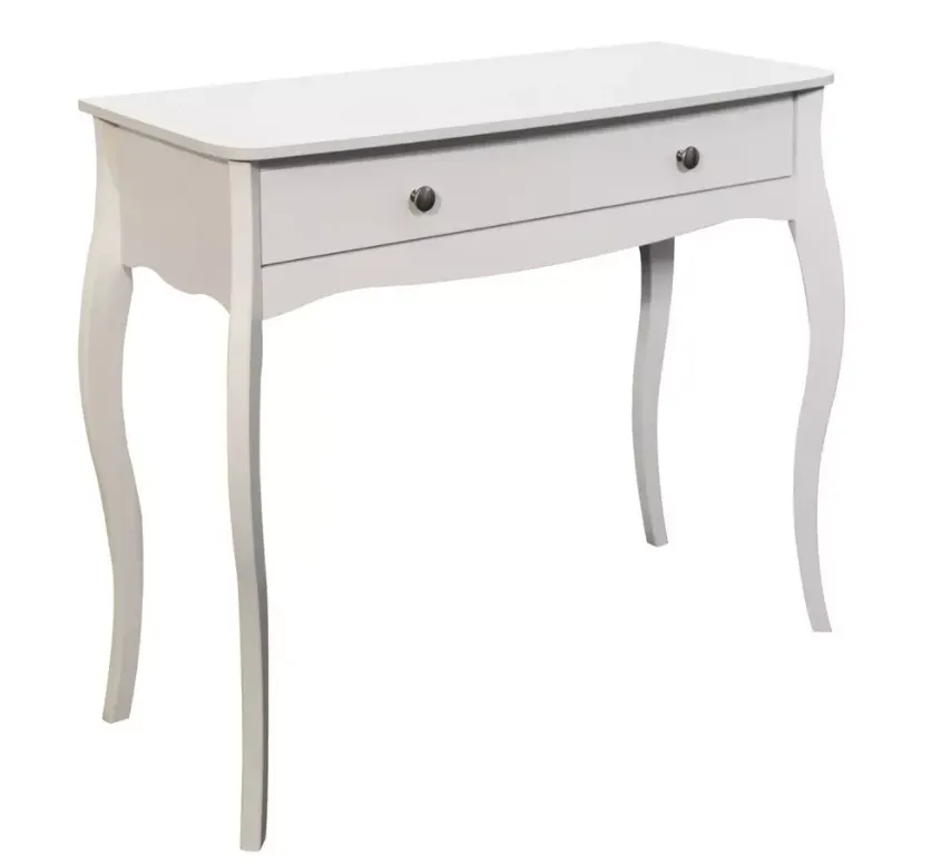 Amelie 1 Drawer Dressing Table Desk in White, Argos