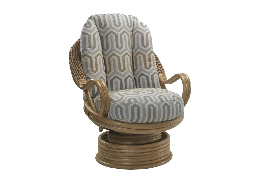 Swivel patterned chair