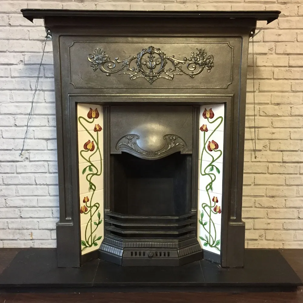 Antique Combination Fireplace